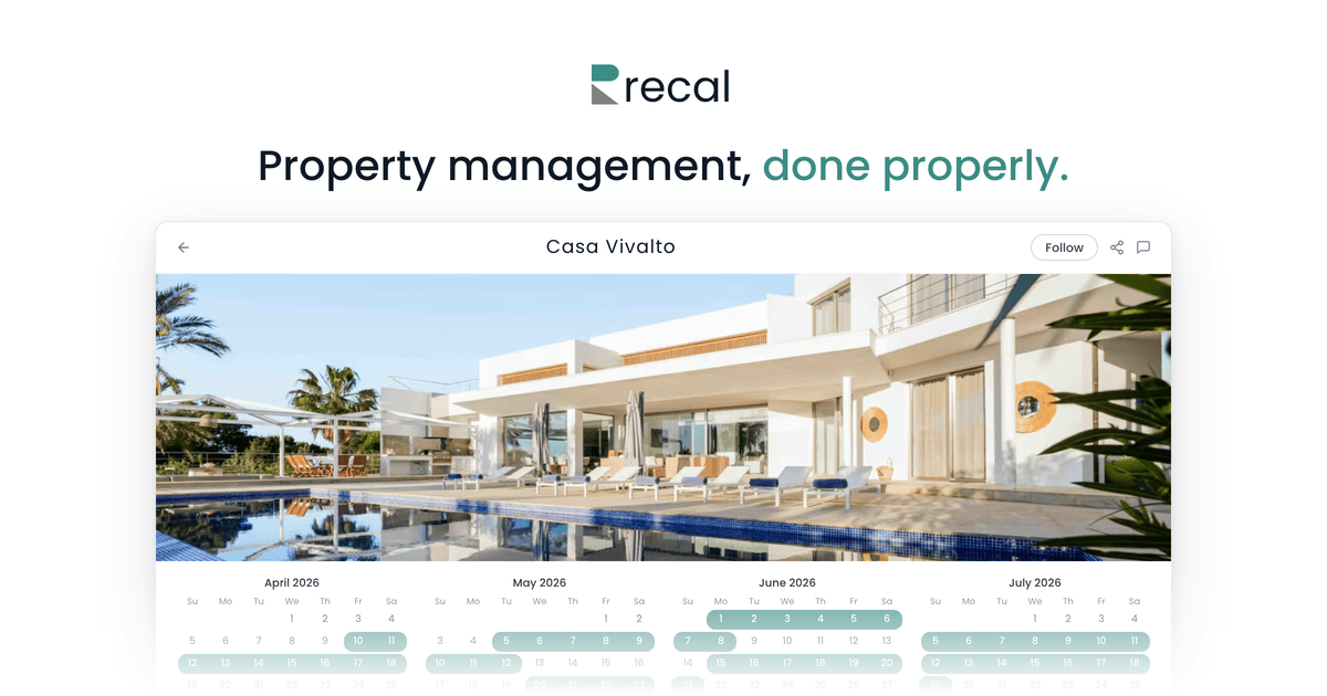 Recal — Property management, done properly